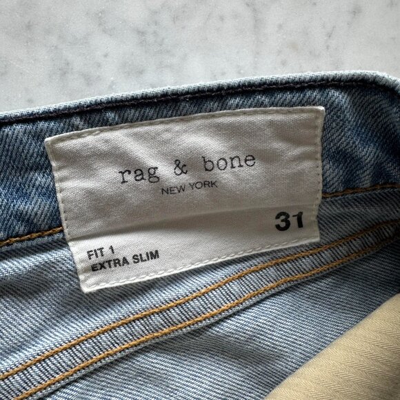 Rag & Bone Men's Jean - Fit 1 - Size 31 - Picture 2 of 5